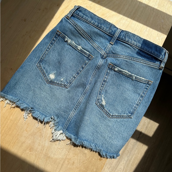 abercrombie & fitch high waisted denim mini skirt - Picture 3 of 4